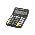 calculator de birou ec 3775, 12 digit, baterie+solar, negru, trevi