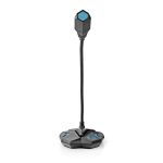 microfon de birou pentru gaming nedis, usb, buton mute, 3.5 mm