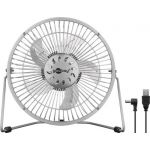 ventilator de birou cu usb 8" culoare argintiu goobay