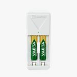 incarcator varta mini charger 57656 aa/aaa nimh + 2 acumulatori aaa 800mah