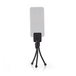 mini trepied flexibil nedis pentru smartphone, 15.8 cm, negru