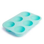 forma de copt albastra, din silicon - 6 cupe
