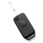 mercedes benz - carcasa tip cheie briceag cu 1 buton, lama 2 "piste"