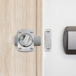 zavor pentru usa de baie - aluminiu - 65 x 55 x 24 mm