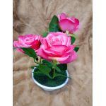 Aranjament ghiveci floral decorativ engros 25 cm Roz