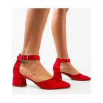 Pantofi dama Nature Engros, Rosii