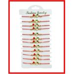 Set 12 Bratari reglabile Martisor, Ghiocel Norocos, model 2024, en-gros