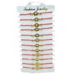 Set 12 Bratari reglabile Martisor, Potcoava Norocoasa, model 2024, en-gros