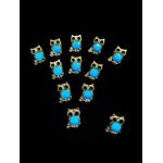 Set 12 Brose mici 3.5cm, Bufnita Inteleapta, model 2024, en-gros