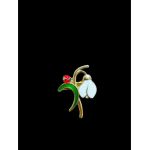 Set 12 Brose mici 3.5cm, Ghiocel cu Gargarita, model 2024, en-gros