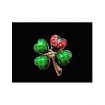 Set 12 Brose mici 3.5cm, Trifoi Norocos, model 2024, en-gros
