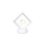 Set 12 cutii cu fereastră pentru mărțișoare engros 9 cm alba