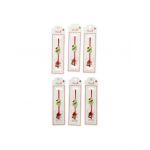 Set 24 de Bratari Martisor, Cosulet cu Ghiocei, snur rosu elastic, model 2024, en-gros