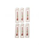 Set 24 de Bratari Martisor, Fluturas Dragalas, snur rosu elastic, model 2024, en-gros