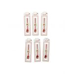 Set 24 de Bratari Martisor, Potcoava Norocoasa, snur rosu elastic, model 2024, en-gros