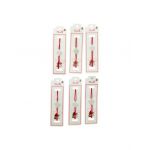 Set 24 de Bratari Martisor, Trifoi Norocos, snur rosu elastic, model 2024, en-gros