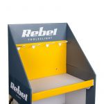 display stand carton rebel