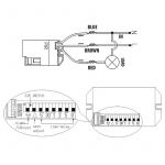senzor pir senzor extern 800w 360 grade