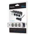 splitter bricheta auto x3 cu usb si cablu peiying