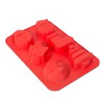 forma de copt din silicon - motive de craciun - 25,5 x 16,5 x 3 cm