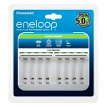 eneloop incarcator smart incarca 8 acumulatori simultan aa r6 aaa r3 bq-cc63e eco plastic free