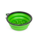 yummie - bol pliabil - pentru hranire lenta - verde - 1000 ml