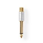 adaptor audio 6.35mm tata - rca mama, gri, nedis
