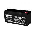 acumulator 12v stationar vrla, dimensiuni 97 x 47 x 50 mm, baterie 12v 1.4ah f1, ted electric ted002716