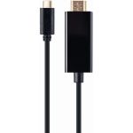 Cablu video Gembird USB-C Male - HDMI Male, 2 m, Negru