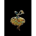 Brosa Martisor En-gros, marime mare, Balerina Eleganta, editie 2024, 6×5cm