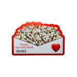 Magnet En-gros, Aranjament cu Ghiocei " Pentru cea mai buna MAMA" 10×7cm