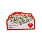 Magnet En-gros, Aranjament cu Ghiocei " Pentru cea mai buna SOTIE" 10×7cm