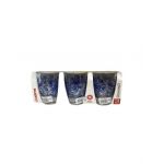 Pahare Domino Blue 300 ml Engros, 3 buc/set