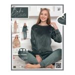 PIJAMA DAMA BAKI CATIFEA 27 BEJ ENGROS