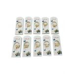 Set 20 Brose Martisor, ambalaj specific, Fluturas Alb, model 2024, 14×5cm, en-gros