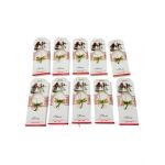 Set 20 Brose Martisor, ambalaj specific, Libelula Galbena, model 2024, 14×5cm, en-gros