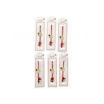 Set 24 de Bratari Martisor, Floare cu gargarita, snur rosu elastic, model 2024, en-gros