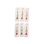 Set 24 de Bratari Martisor, Innocence Flower, snur rosu elastic, model 2024, en-gros