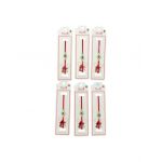 Set 24 de Bratari Martisor, Talisman Norocos, snur rosu elastic, model 2024, en-gros