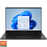 Ultrabook ASUS 14'' Zenbook 14 OLED UM3406HA, 3K 120Hz, Procesor AMD Ryzen™ 7 8840HS (16M Cache, up to 5.10 GHz), 16GB LPDDR5X, AMD Radeon 780M, Win 11 Pro, Jade Black