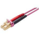 Cablu retea R&M Duplex MultiMode Fibre Optic Patch Cable OM4 LC-LC 1m pink