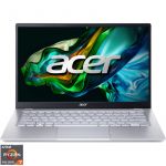 Ultrabook Acer 14'' Swift Go 14 SFG14-41, FHD IPS, Procesor AMD Ryzen™ 7 7730U (16M Cache, up to 4.50 GHz), 16GB DDR4X, 1TB SSD, Radeon Graphics, No OS, Pure Silver