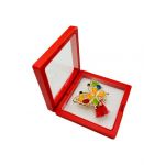 Brosa Martisor En-gros, Fluture Dragalas in cutie cu expunere 3D, 8.5×8.5×2cm