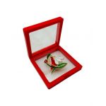 Brosa Martisor En-gros, Ghiocel Gingas in cutie cu expunere 3D, 8.5×8.5×2cm