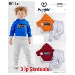 Compleu vatuit Engros pentru baieti, 2 piese, cu model imprimat
