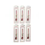 Set En-gros 24 de Bratari Martisor, Soricica Dragalasa, snur rosu elastic, model 2024