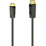 Cablu video Hama HDMI Male - HDMI Male, v2.0, 1.5 m, Negru