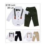 Compleu elegant Engros pentru bebelusi cu papion si bretele