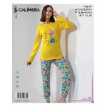 Pijamale Engros pentru femei, Calimera, cu model imprimat + masca
