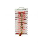 Set 12 Bratari Martisor En-gros, Simbol si Bilute Aurii, modele diferite, snur reglabil, cu margele